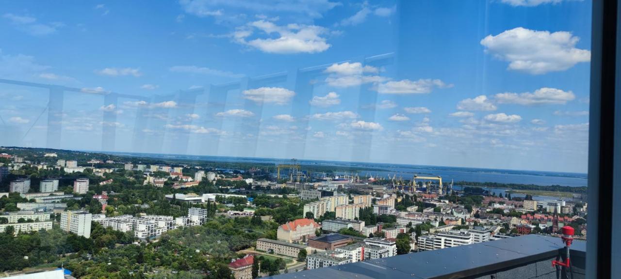 Aleda Tower, 14 Floor, Balkon Apartment Szczecin Ngoại thất bức ảnh