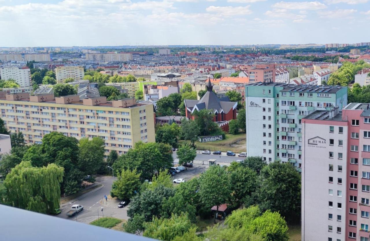 Aleda Tower, 14 Floor, Balkon Apartment Szczecin Ngoại thất bức ảnh