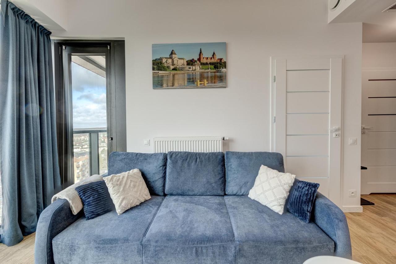 Aleda Tower, 14 Floor, Balkon Apartment Szczecin Ngoại thất bức ảnh